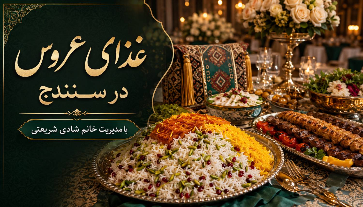 دسر و غذای عروس در سنندج